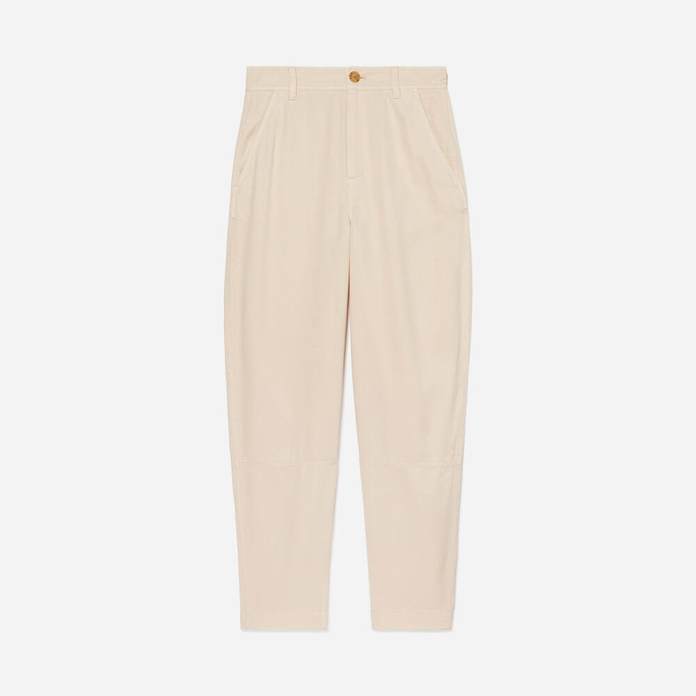 Everlane Women's Chino in Buttersoft in Parchment, Size 2